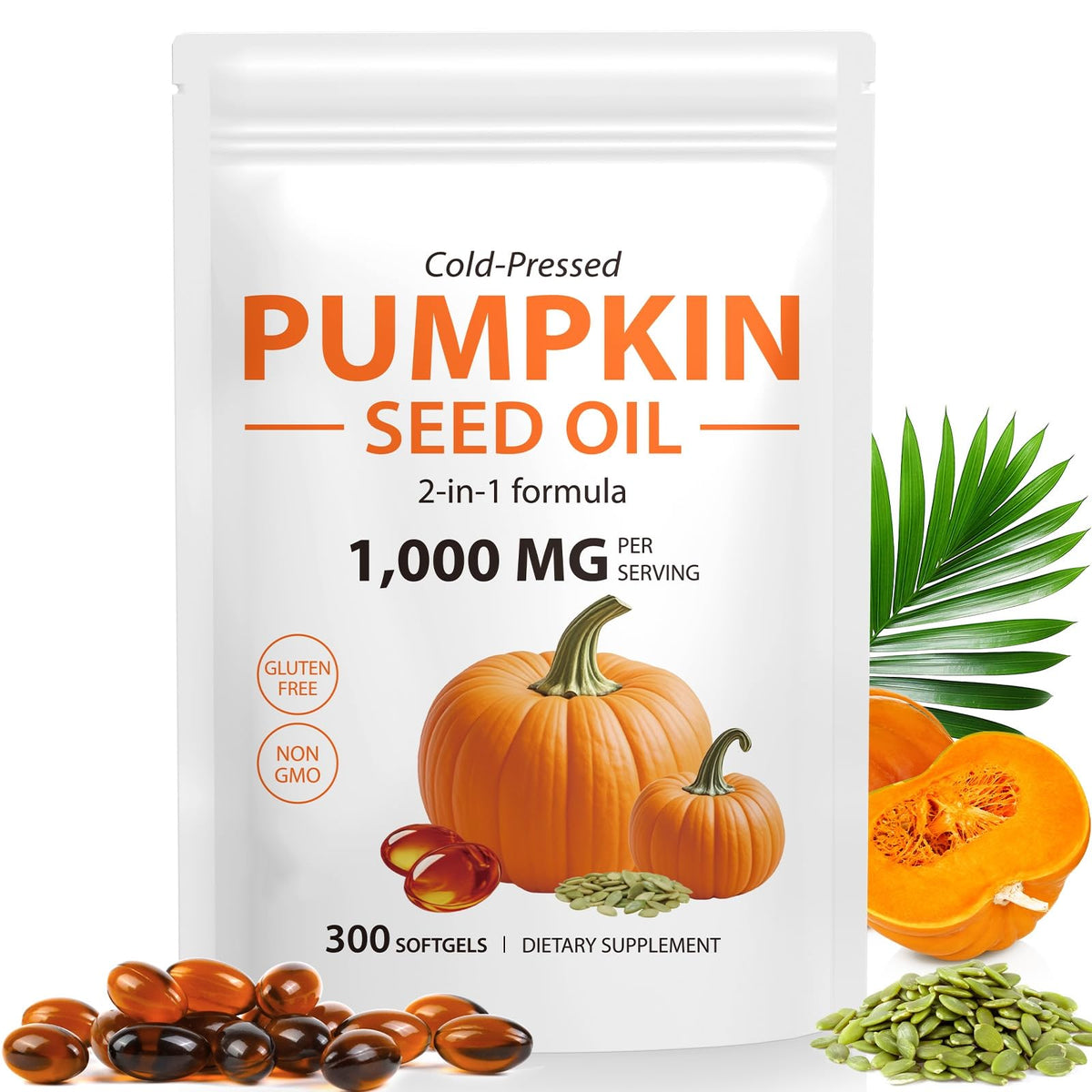 ITSDAWN Pumpkin Seed Oil Softgels front view packaging
