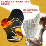 ItsHealthTea Herbal Thyroid Support Tea tea bag in hot water