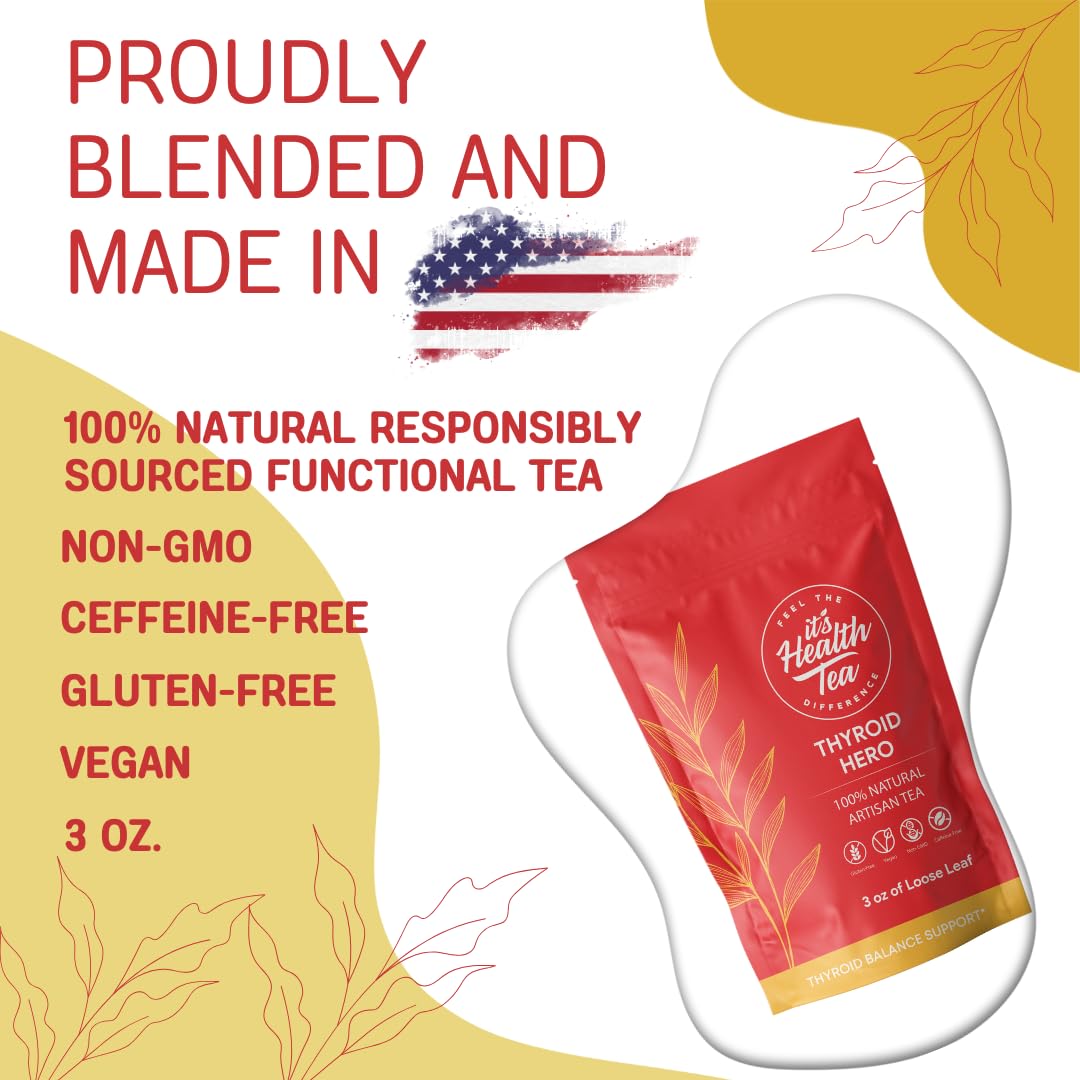 ItsHealthTea Herbal Thyroid Support Tea tea bags close-up