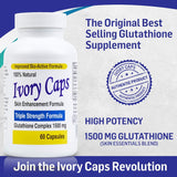 Ivory Caps Glutathione Skin Essentials 60 Capsules side view