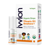 ivvion Organic Vegan Daily Baby Vitamin D3 Drops bottle front view