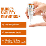 ivvion Organic Vegan Daily Baby Vitamin D3 Drops packaging side view