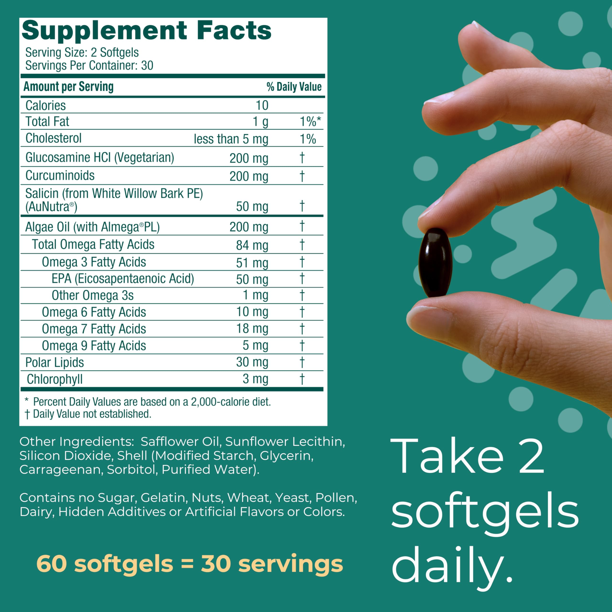 Iwi Vegan Joint Omega-3 Supplement lifestyle scene with a glass of water