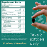Iwi Vegan Joint Omega-3 Supplement lifestyle scene with a glass of water