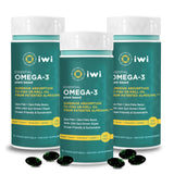 Iwi Vegan Omega-3 Softgels 90 Count front view