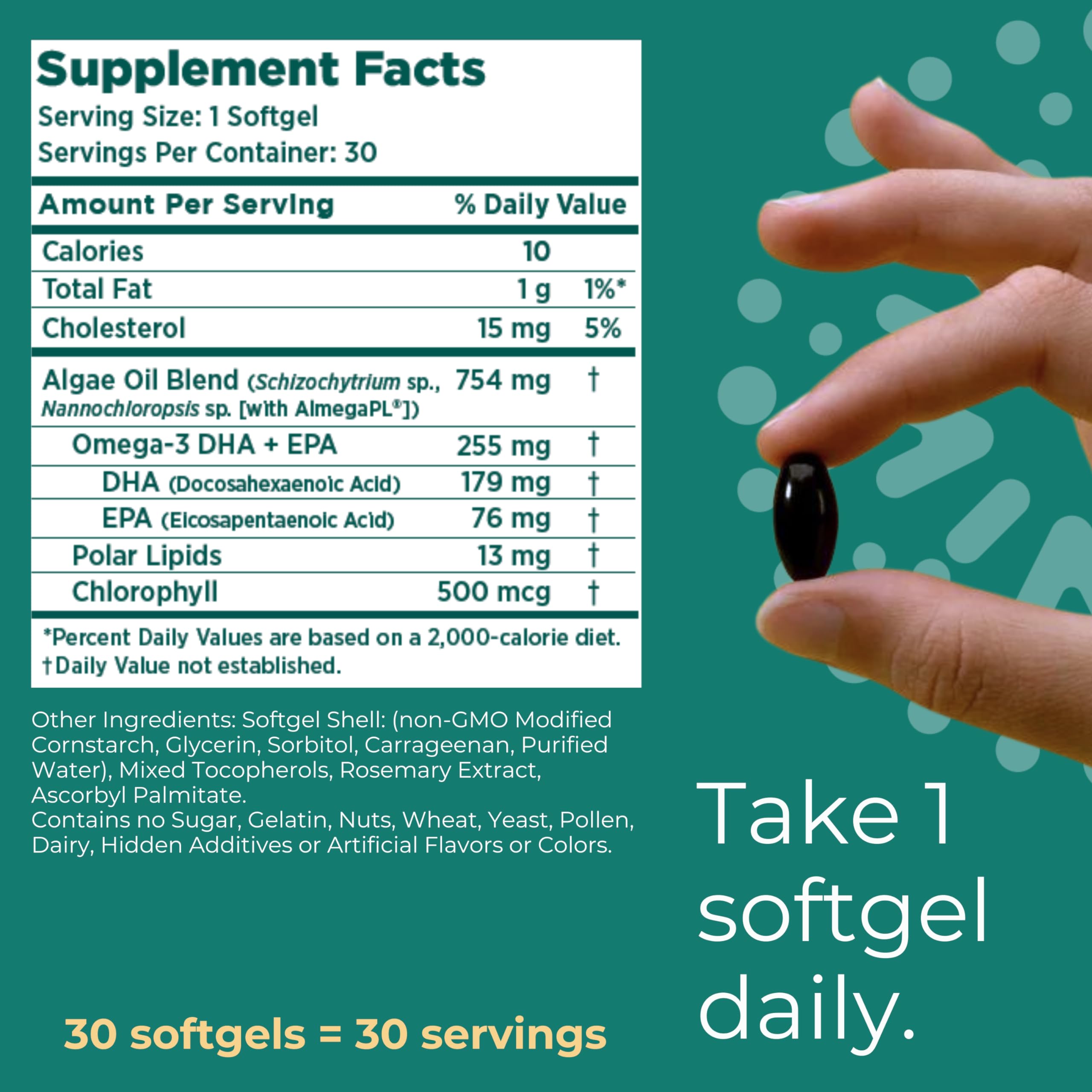 Iwi Vegan Omega-3 Softgels on a wooden table