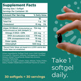 Iwi Vegan Omega-3 Softgels on a wooden table