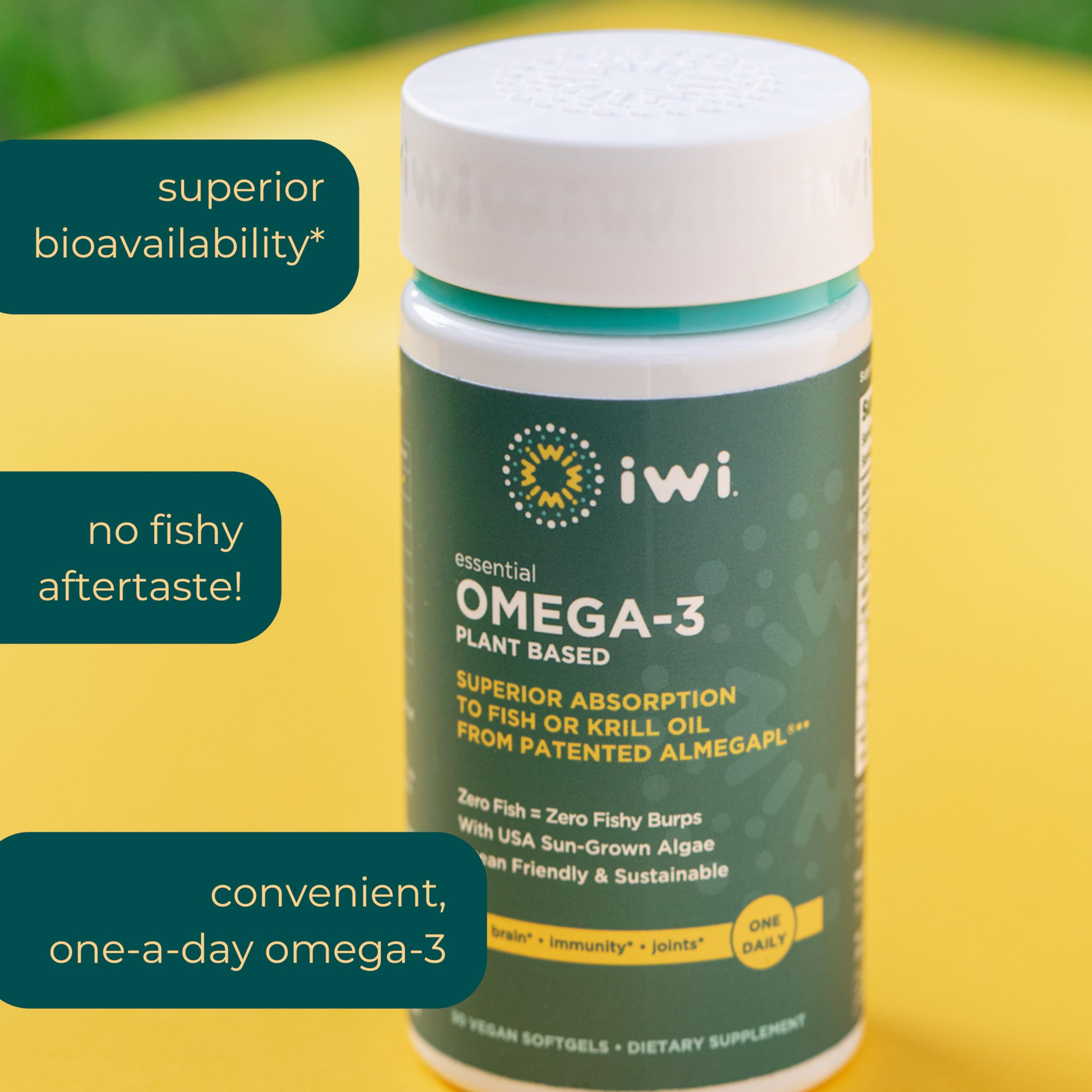 Iwi Vegan Omega-3 Softgels softgel close-up