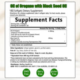 ixarco Oregano Oil Capsules back view with ingredients