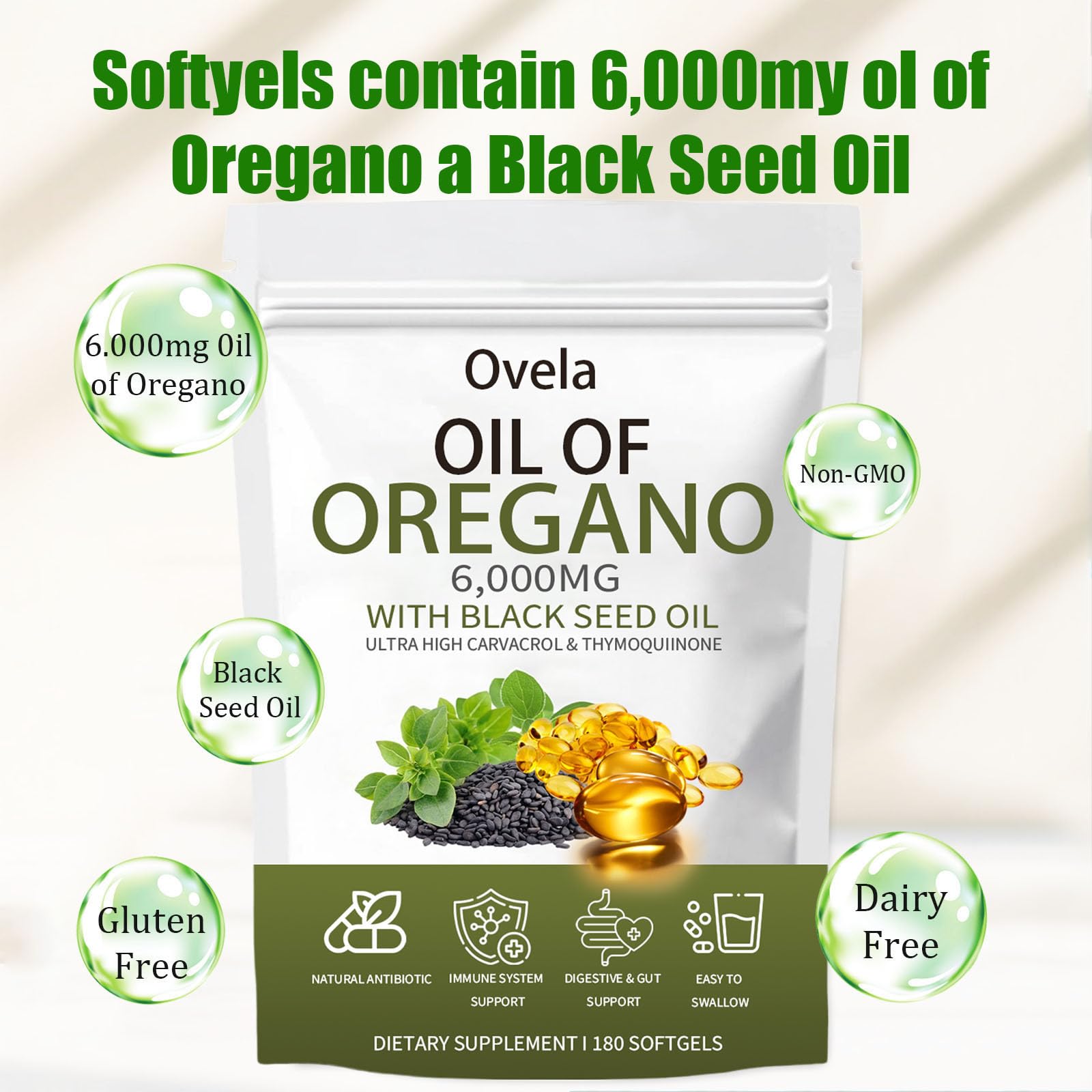 ixarco Oregano Oil Capsules opened packaging