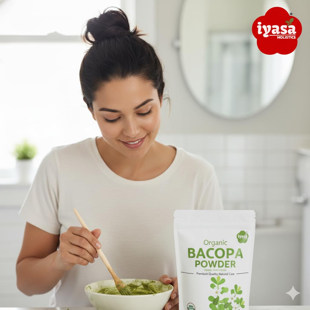 Iyasa Holistics Bacopa Monnieri Powder tea preparation