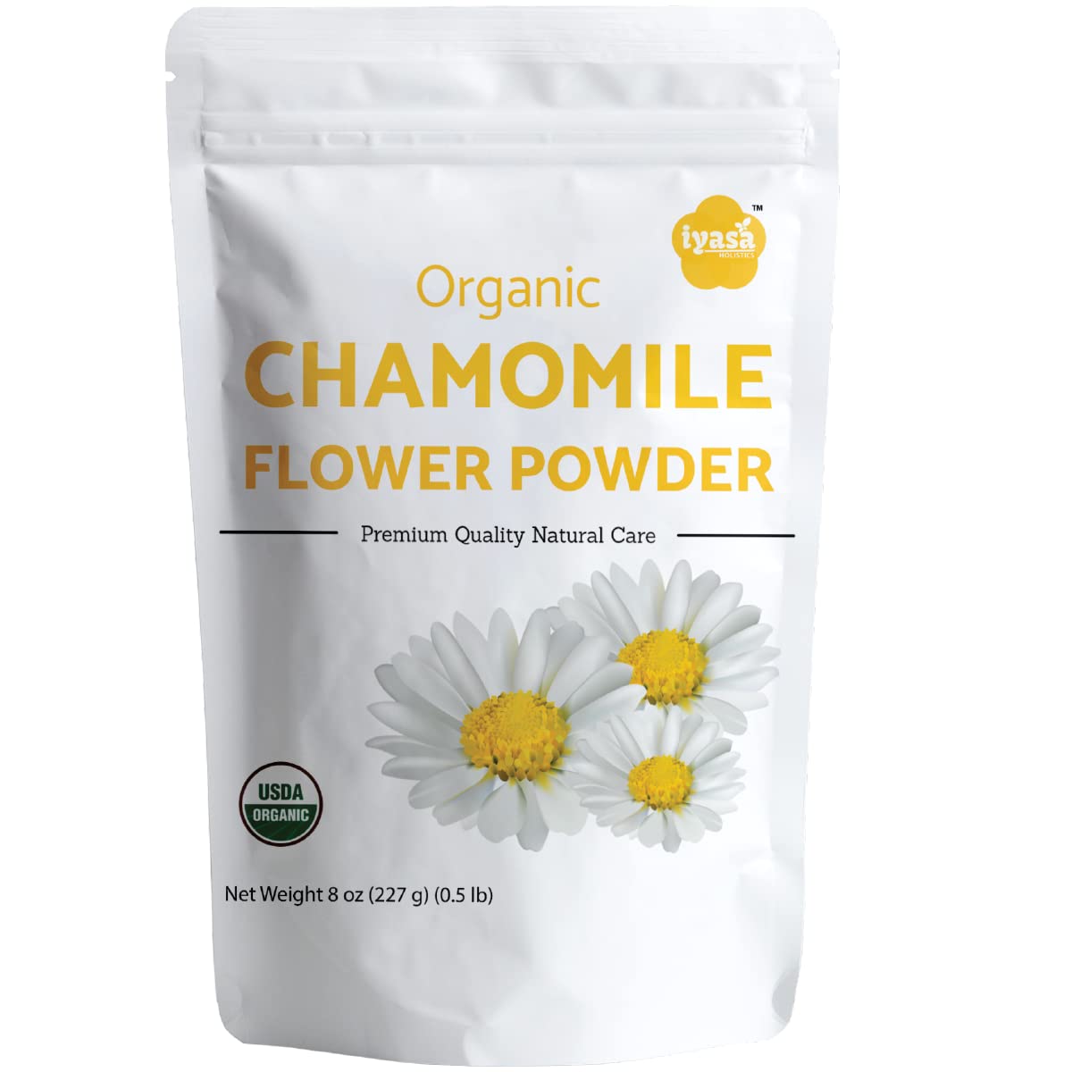 Iyasa Holistics Chamomile Flower Powder 227g front view