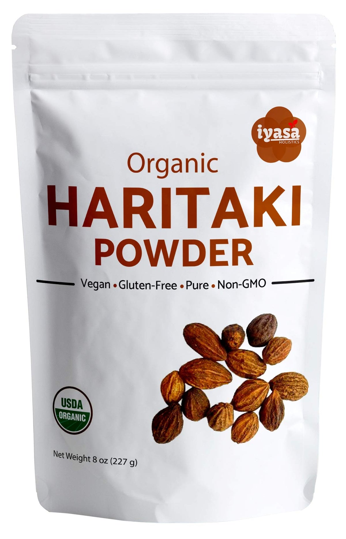 Iyasa Holistics Haritaki Powder 227g front view