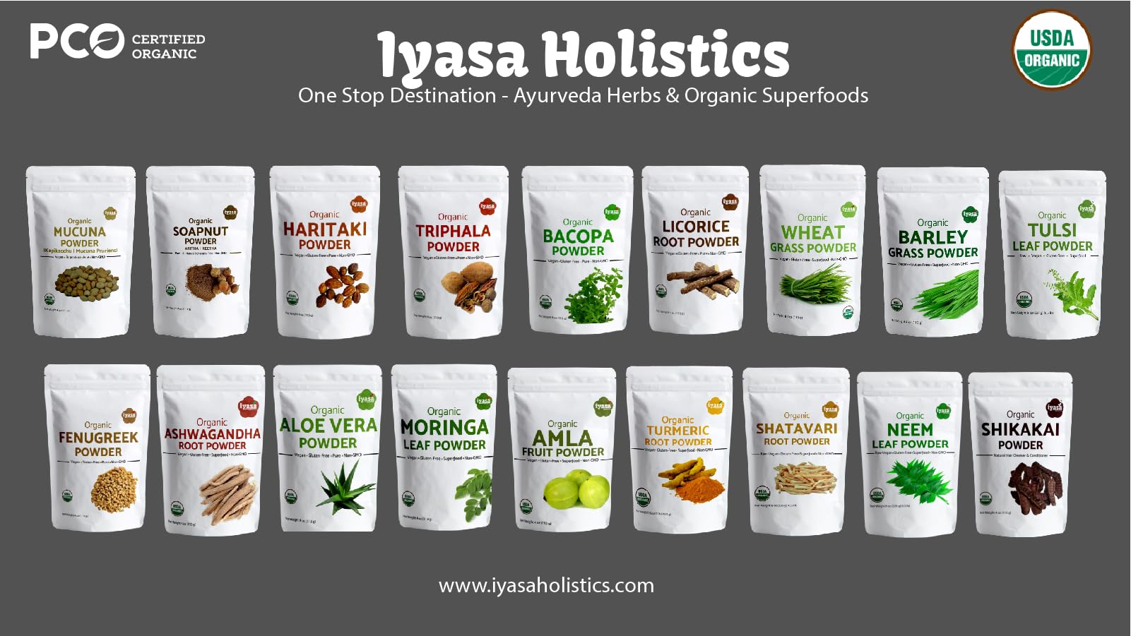 Iyasa Holistics Haritaki Powder 227g nutritional information