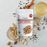 Iyasa Holistics Organic Ashwagandha Root Powder 113g close-up of powder