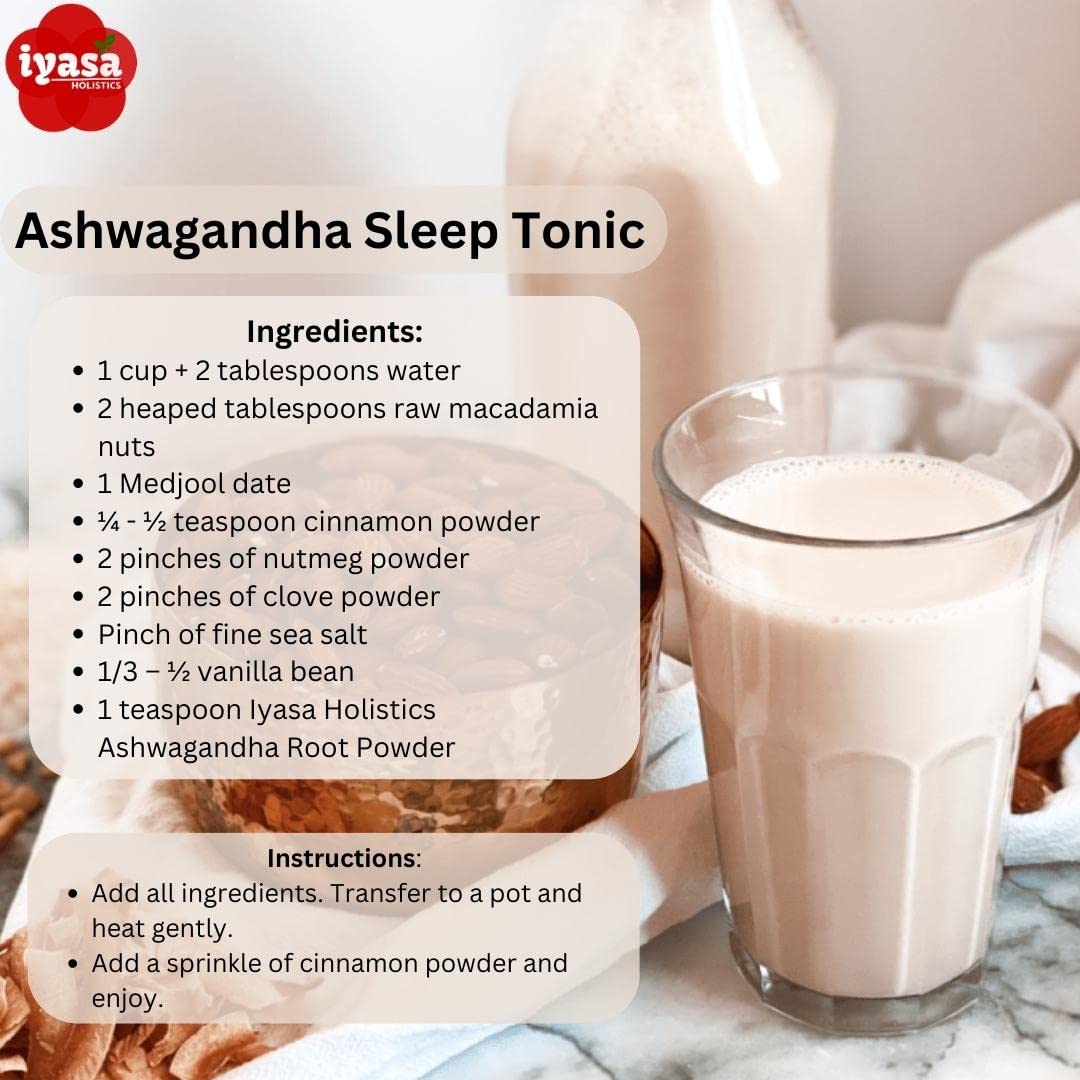 Iyasa Holistics Organic Ashwagandha Root Powder 113g packaging details