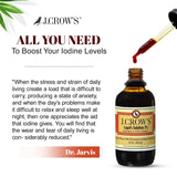 J. CROW'S Lugol's Iodine Solution in a kitchen setting