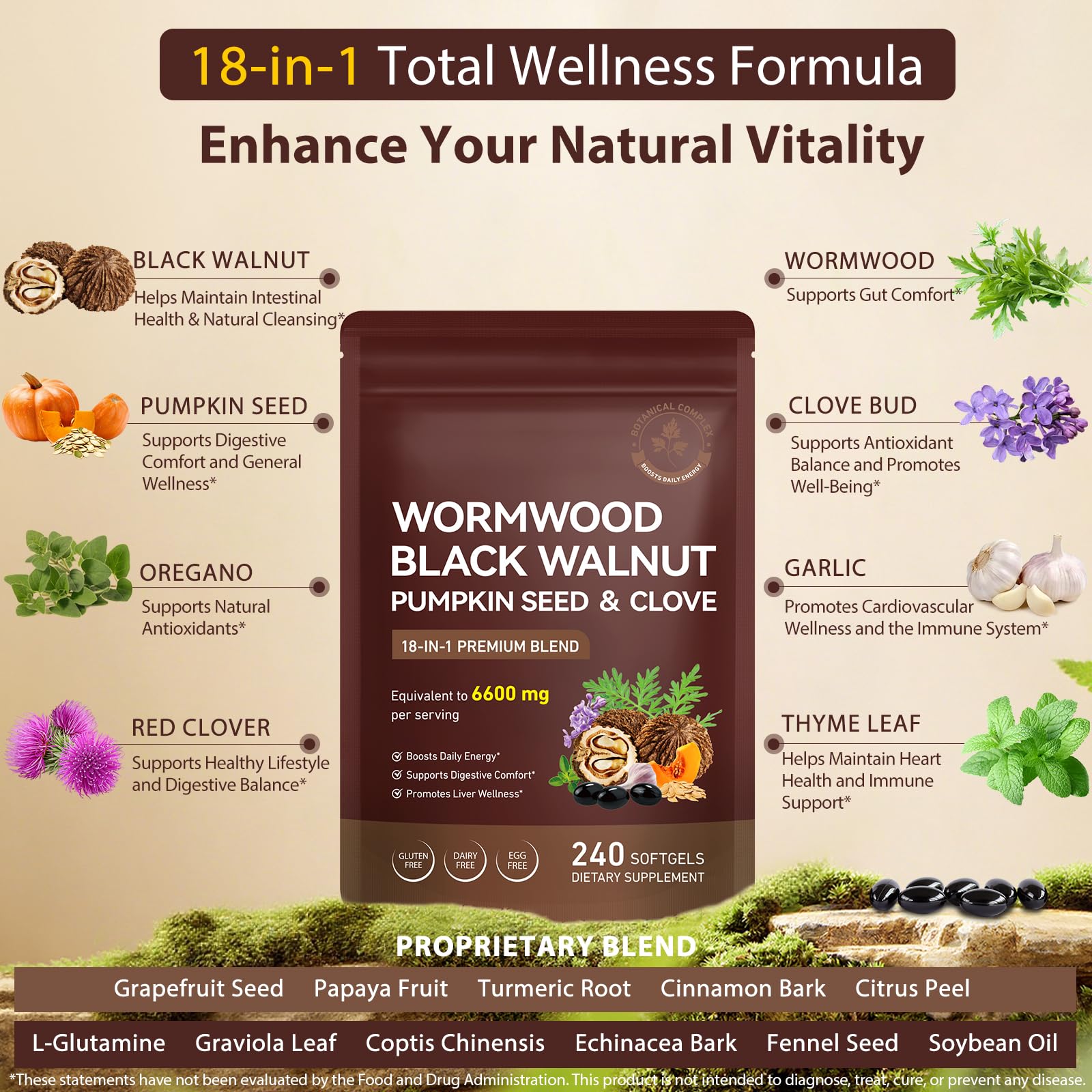 J&H Jasmine&Hyacinth 18-In-1 Herbal Supplement packaging