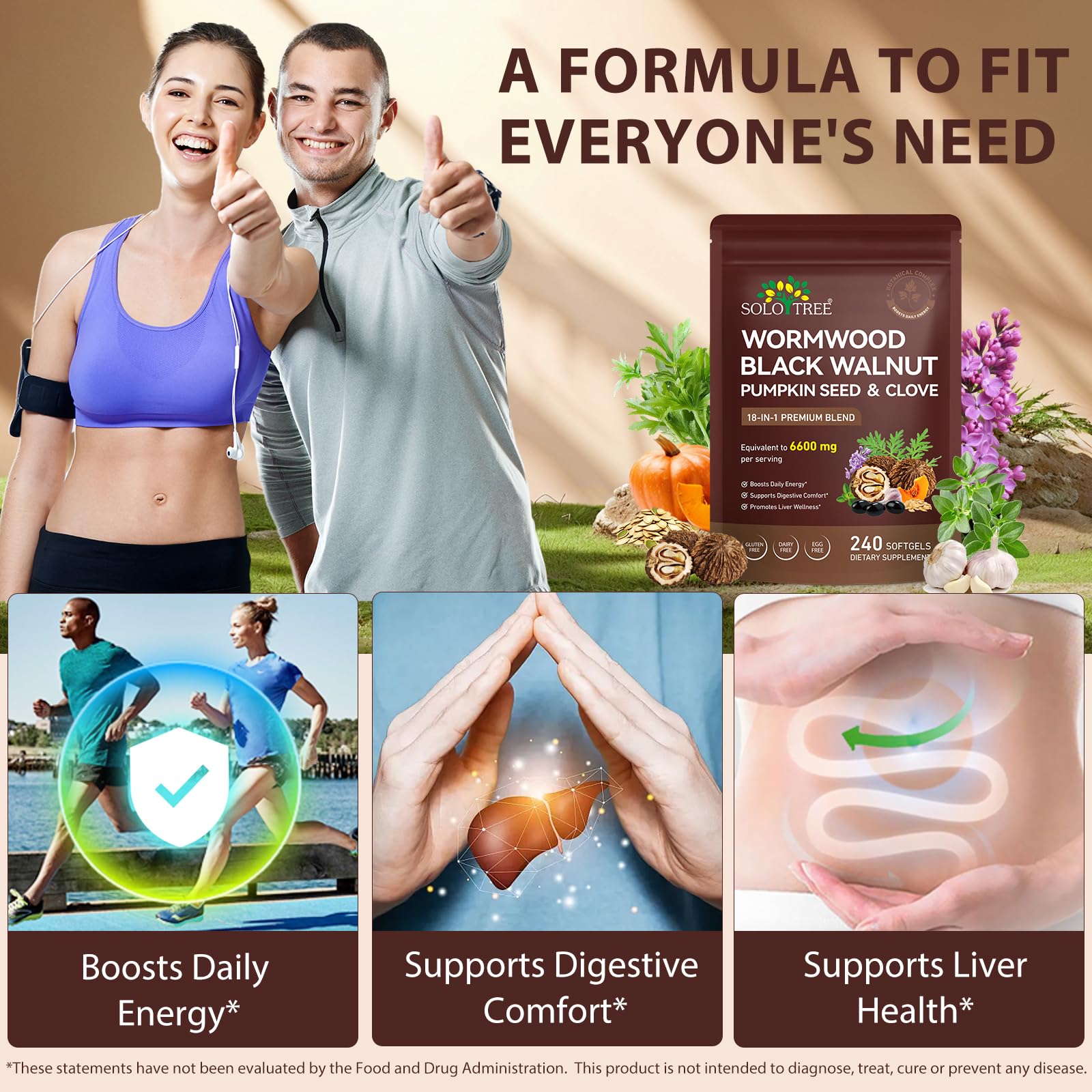 J&H Jasmine&Hyacinth 18-In-1 Herbal Supplement softgels close-up