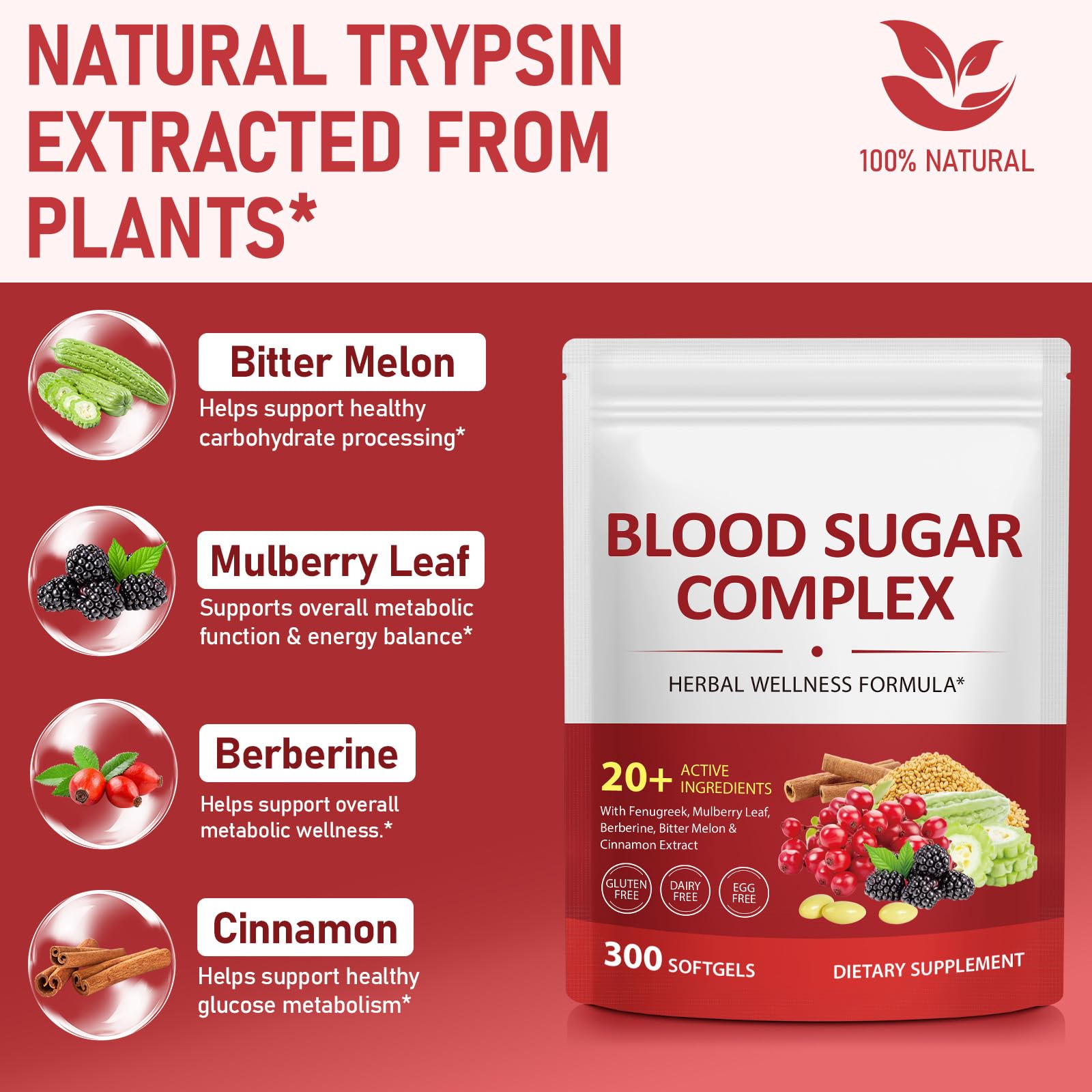 J&H Jasmine&Hyacinth Blood Sugar Complex supplement facts