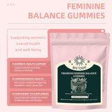 J-PRQ Feminine Balance Gummies bottle on a kitchen counter