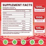 Jabsah Calcium Citrate Gummies natural strawberry flavour