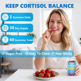 Jabsah Cortisol Supplements back view with nutritional information