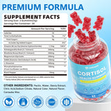 Jabsah Cortisol Supplements bottle with gummies