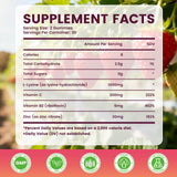 Jabsah L-Lysine Gummies 1000mg strawberry flavour close-up