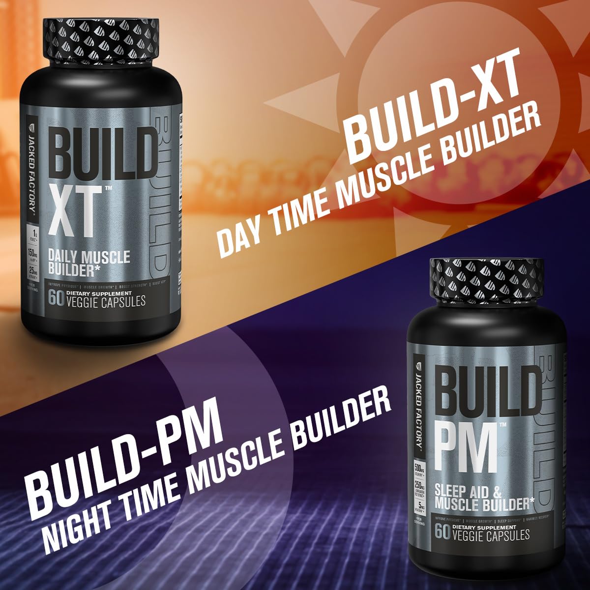 Jacked Factory Build PM Sleep Supplement 85g back view