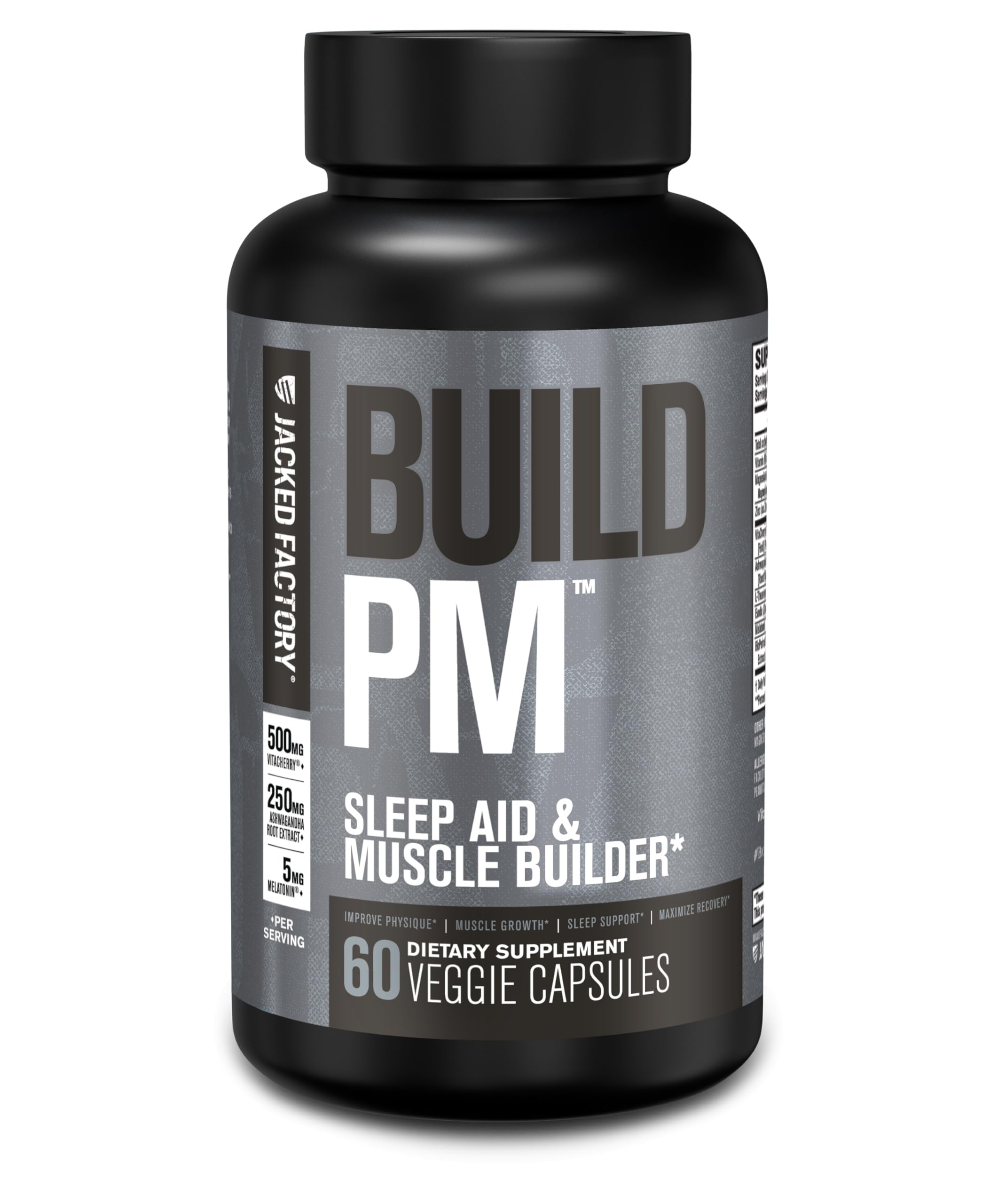 Jacked Factory Build PM Sleep Supplement 85g front view