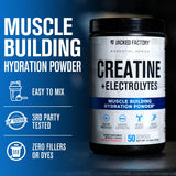 Jacked Factory Creatine + Electrolytes 575g packaging