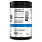 Jacked Factory Creatine + Electrolytes on a workout bench