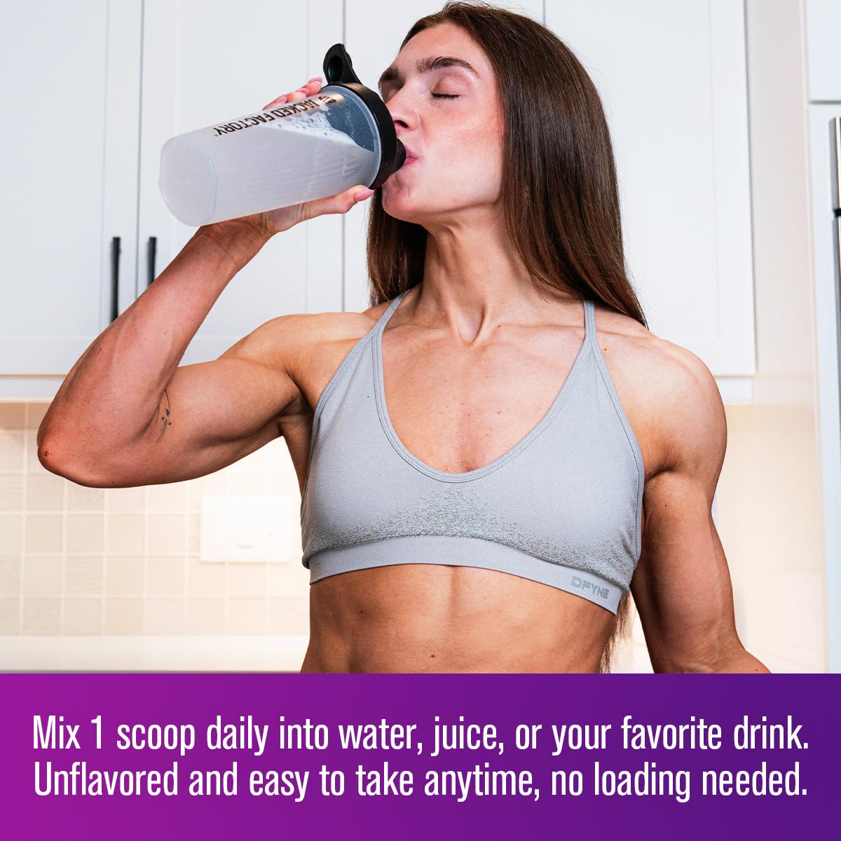 Jacked Factory Creatine for Women 5000mg side view