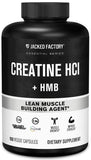 Jacked Factory Creatine HCL + HMB 1500mg Capsules front view
