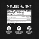 Jacked Factory Creatine Monohydrate mixed in a shaker
