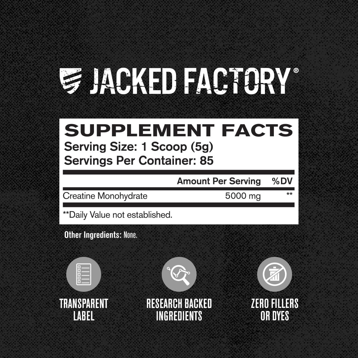 Jacked Factory Creatine Monohydrate Powder close-up of texture