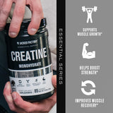 Jacked Factory Creatine Monohydrate Powder mixed in a glass of water