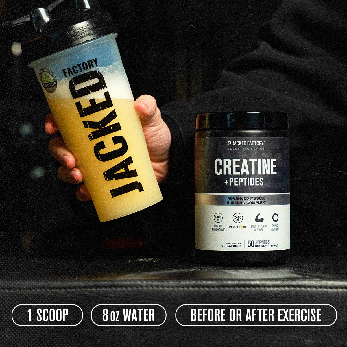 Jacked Factory Creatine + Peptides nutritional information