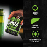 Jacked Factory Green Surge Spirulina Superfood Powder scoop size