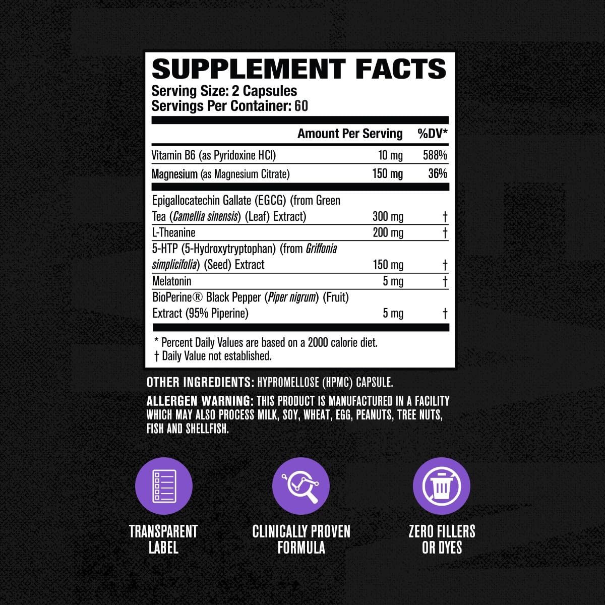 Jacked Factory Lean PM Stimulant-Free Fat Burner on a wooden table