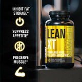 Jacked Factory Lean XT Non-Stimulant Fat Burner back view with ingredient list