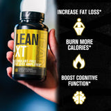 Jacked Factory Lean XT Non-Stimulant Fat Burner side view showing capsule details