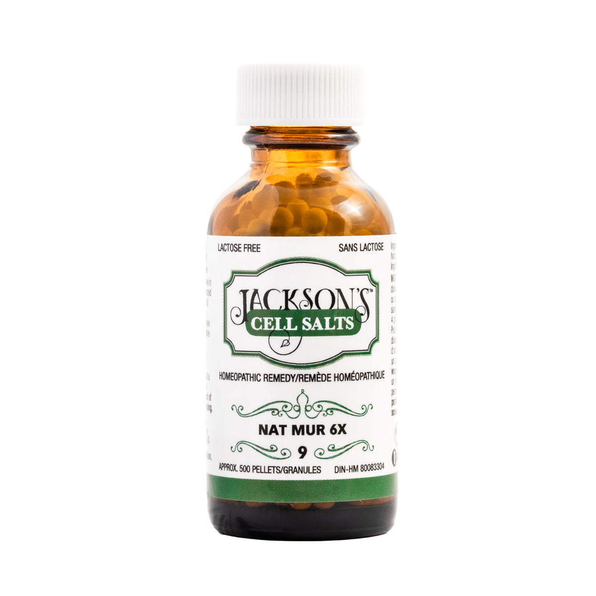 Jackson's Natrum Muriaticum 6X HPUS Sodium Supplement front view
