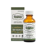 Jackson's Natrum Sulphuricum 6X Pellets amber glass bottle front view