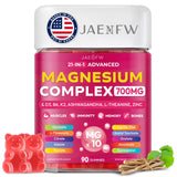 JAENFW Magnesium Glycinate Gummies front view with packaging