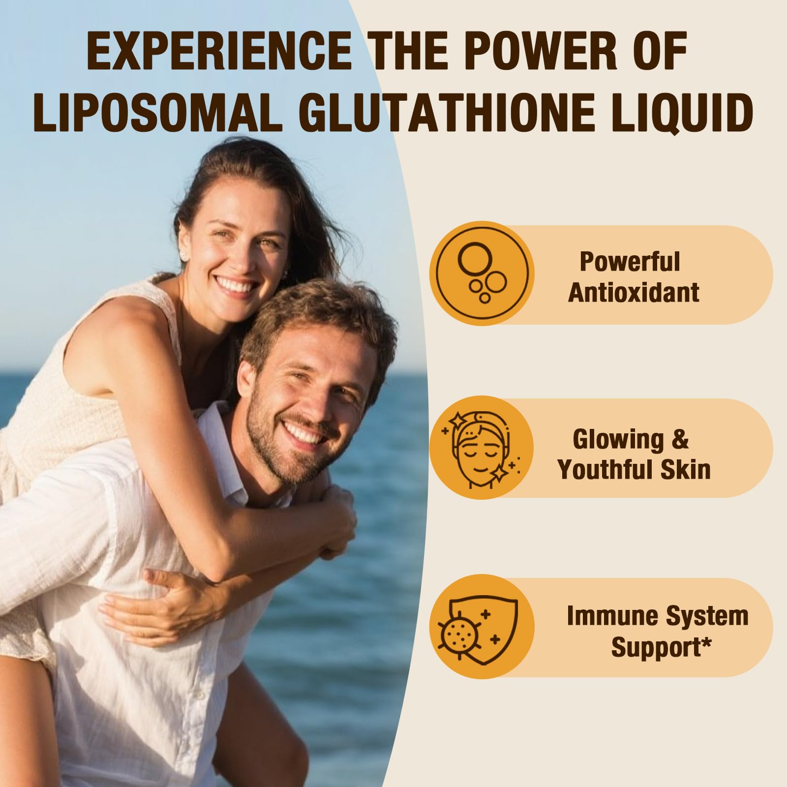 Jagielolia Liposomal Glutathione Liquid in a glass of water