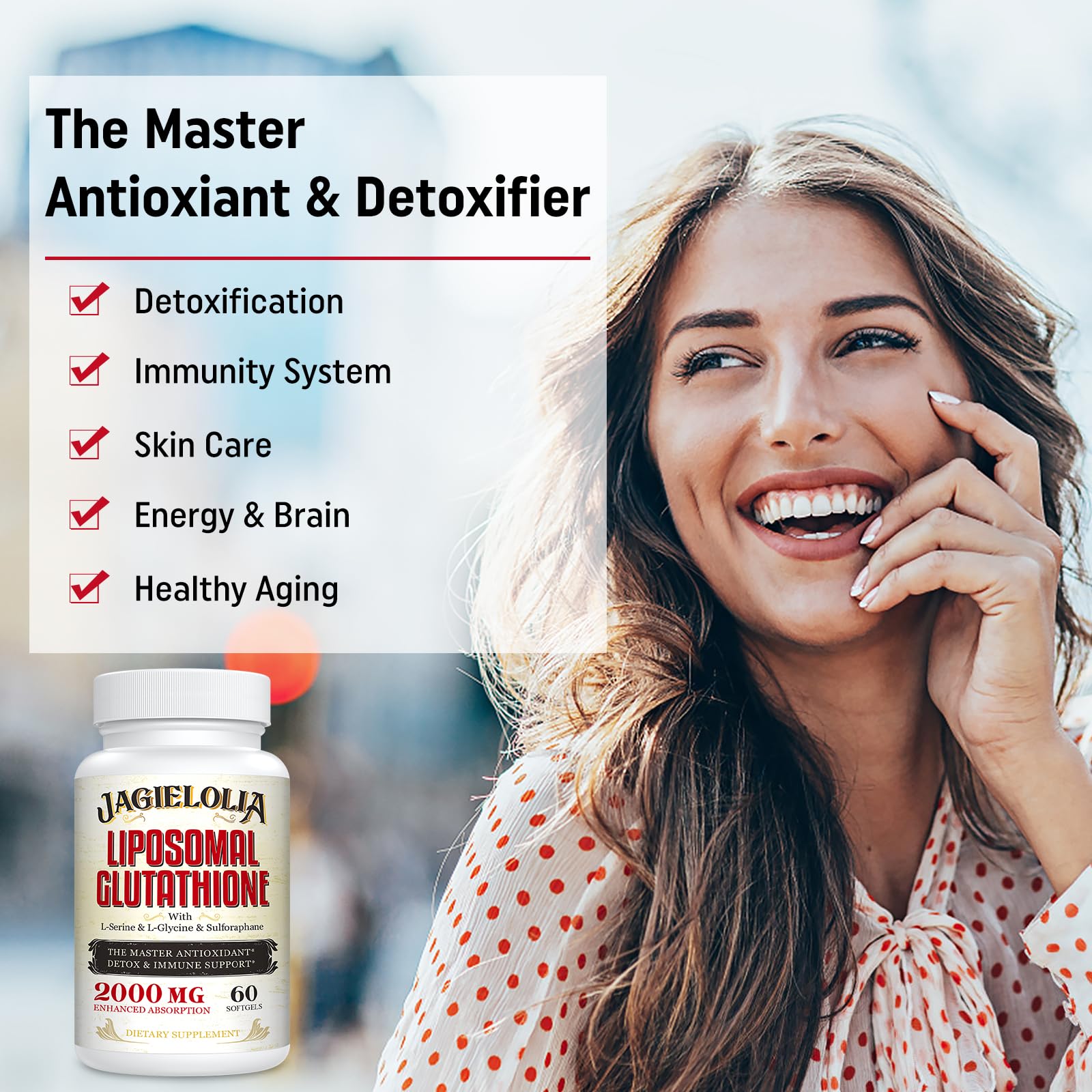Jagielolia Liposomal Glutathione Supplement packaging