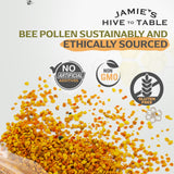 JAMIE'S HIVE TO TABLE Raw Bee Pollen in a bowl