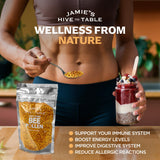 JAMIE'S HIVE TO TABLE Raw Bee Pollen sprinkled over yogurt